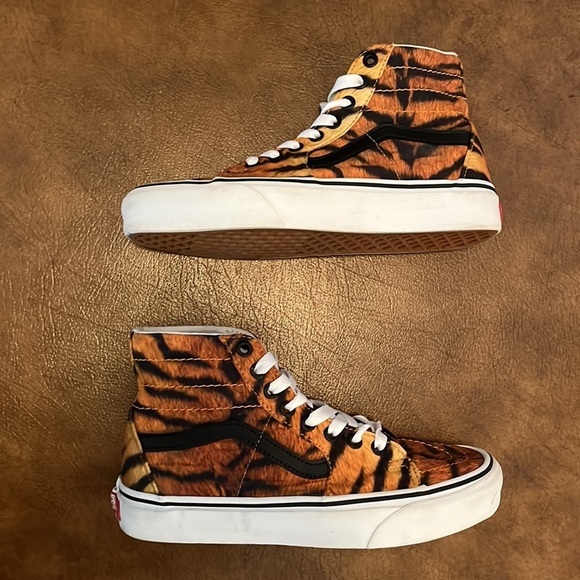 Vans Sk8-Hi Tapered Skate Shoe Tiger Unisex Women’s Size 7 - Picture 3 of 7